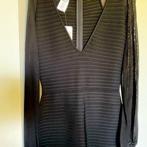 Herve Leger, Black Dress, Never Worn with Tag. S